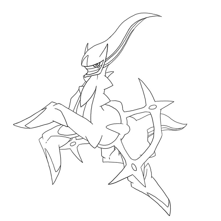 coloriage pokemeon arceus